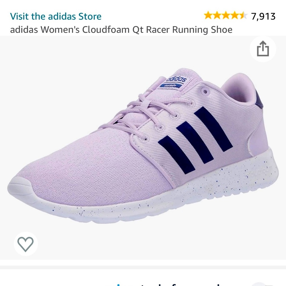 Adidas Woman’s Cloudfoam QT racer shoe- purple/blue- size 9
